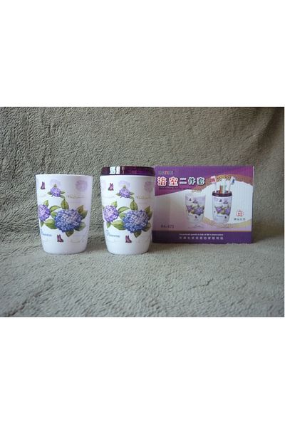 Generic 2قطعة أكواب حامل فرشات ألاسنان