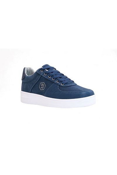 Konfores 2196-Dakırs Anatomical Sole Men's Linen Fabric Sneakers Shoes