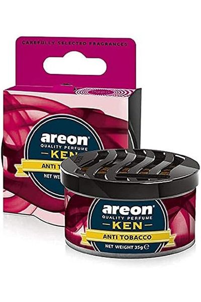 Areon Ken Car Air Freshener - Anti Tobacco Scent, Long-Lasting Fragrance - Portable Fragrant Deodori