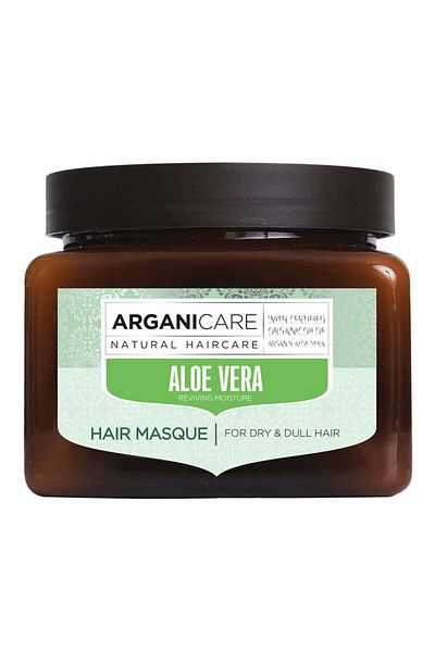 Arganicare Mască hidratantă cu Aloe Vera pentru păr uscat și tern, Arganicare, 500 ml