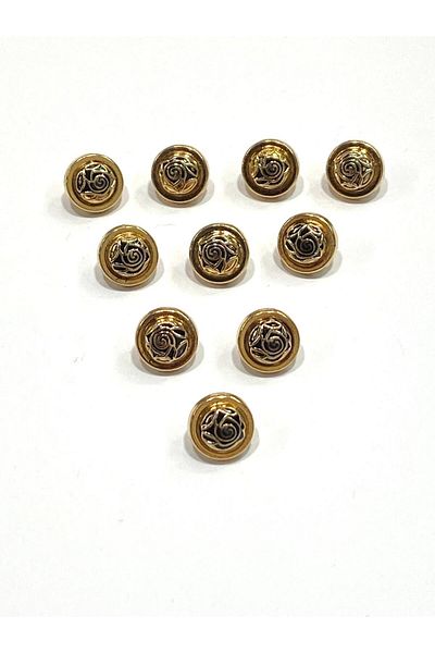 karantuhafiye Blouse Button / Metal Blouse Button / 10 Pieces / Model 2