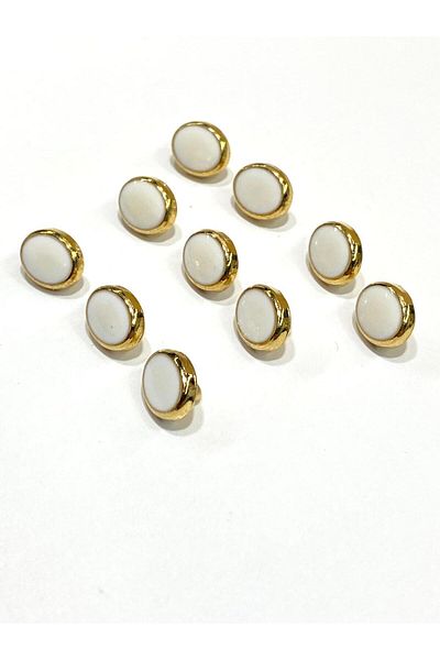 karantuhafiye Blouse Button / Metal Blouse Button / 10 Pieces / Model 15