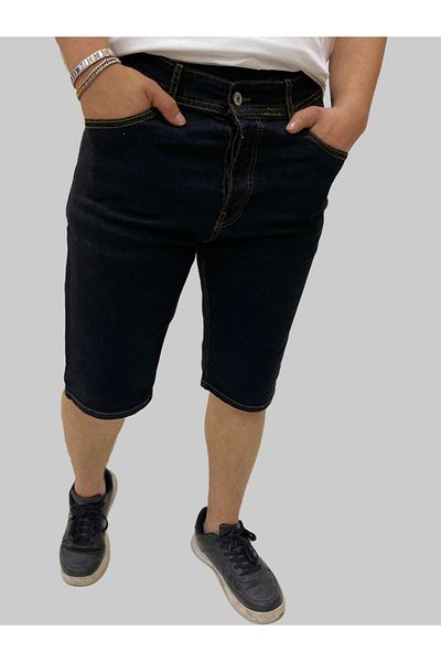 daniel milano Men's Sers Denim Cotton Slim Fit Black Jeans Capri
