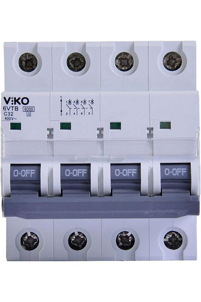 STOREMAX Jvnnastore Automatic Fuse 6Ka C Type 4 Pole 32A Trendyfr 646268