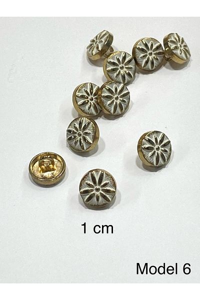 karantuhafiye Blouse Button / Metal Blouse Button / 10 Pieces / Model 6