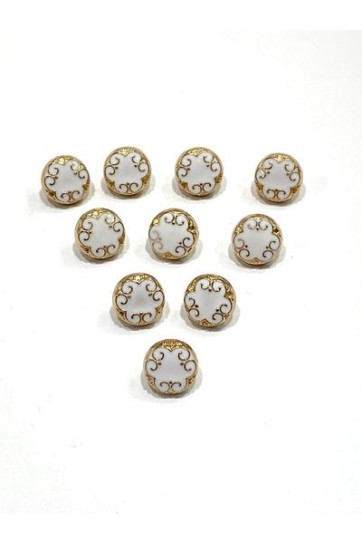 karantuhafiye Blouse Button / Metal Blouse Button / 10 Pieces / Model 5