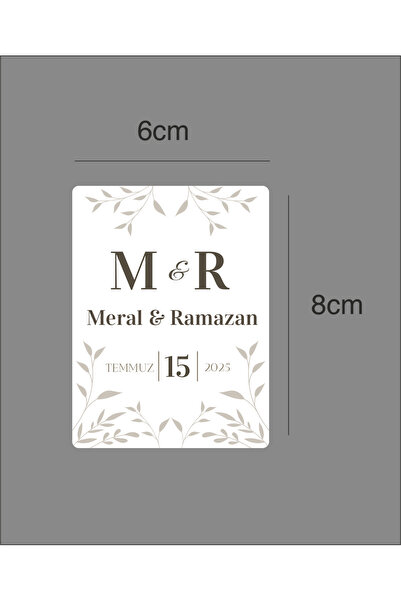 estölye Söz, Nişan, Düğün, Nikah Ahşap Uv Baskı 10 Adet Magnet 8x6cm Mıknatıslı