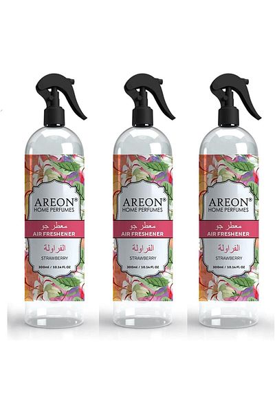 Areon Strawberry Room Spray, 300ml - (Pack of 3)