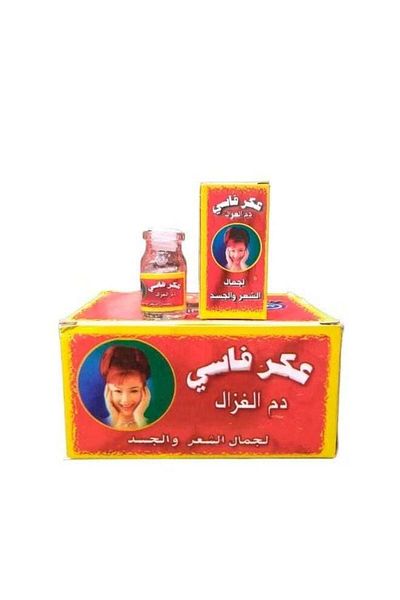 Generic مجموعة من 12 قطعة من أكر فاسي دم الغزال لجمال الشعر والجسم
