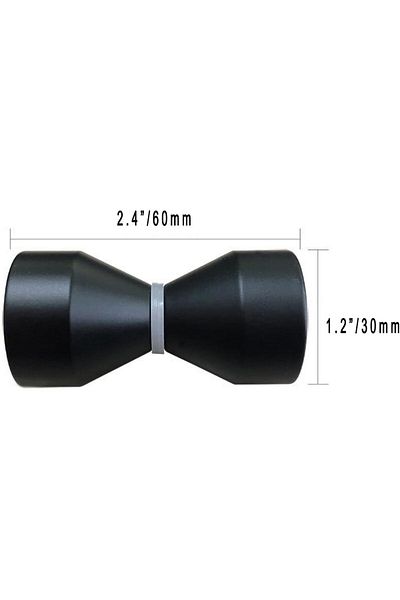 GENERAL YIDELAI-Glass Door Handle, 2.4 inch Aluminum Alloy Single Hole Handle, Solid Cylindrical Shower Room
