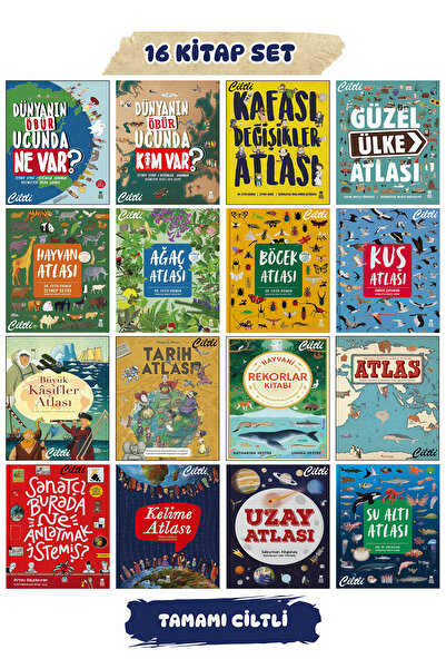 Taze Kitap Çocuklar için Atlas Kitapları Ağaç Böcek Hayvan Tarih Atlası Büyük Kaşifler Kafası Değişikler Atlası