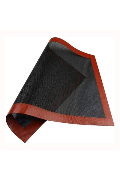 SIKS Tavă de copt reutilizabilă, 40x30 cm, covoraș din silicon pentru cuptor, negru