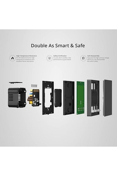 ShopZum OZN M5-3c-80 مفتاح حائط ذكي 3 قنوات OZNstre 1094633