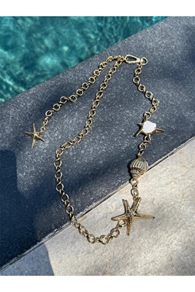 BY CANSU ACCESSORİES Spiaggia Gold Zincir Kemer