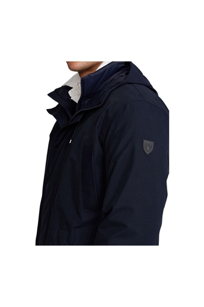 Polo Ralph Lauren Insulated Winter Coat dark blue hood