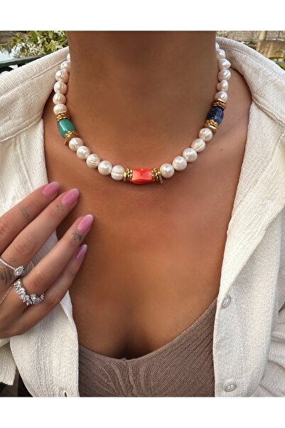 HeyYou Jewelry Doğal taş kolye