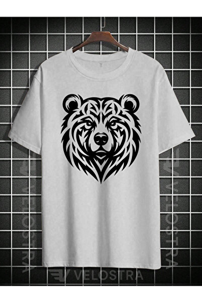 Velostra Tricou oversize cu imprimeu urs unisex