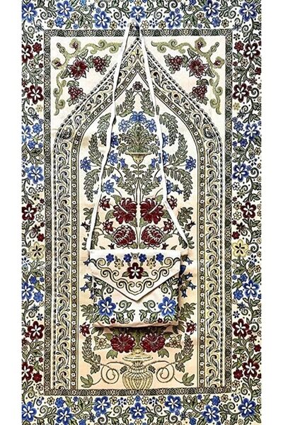 Generic Mini Pocket Portable Travel Prayer With Bag And Strip Praying Rug Mat Carpet Islamic Muslim Musallah