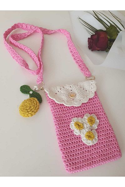 NEXT LİFE STORE Hand Knitted Accessory Phone Bag