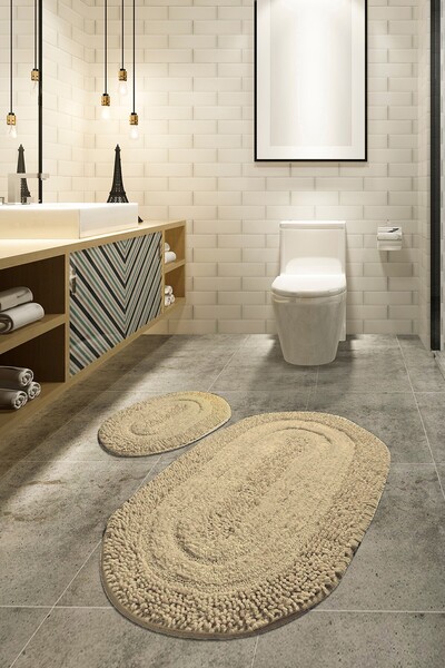 Asi Home Set Covorase de baie (2 Bucati) Asi Home Macoroni - Alb