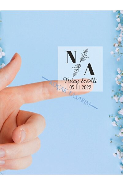 Koçak Etiket KOPYA - Düğün-nişan-söz-kına Şeffaf Etiket (s-022t)