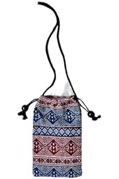 Generic 2 Pcs of Cloth Drawstring Mini Bag With Strap Ancient Style (02) 18×12 cm
