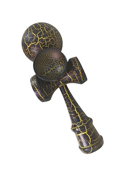 BV Professional Kendama, Wooden Ball and 4 Cups, Unique Design + Phone Sticker, 97KD