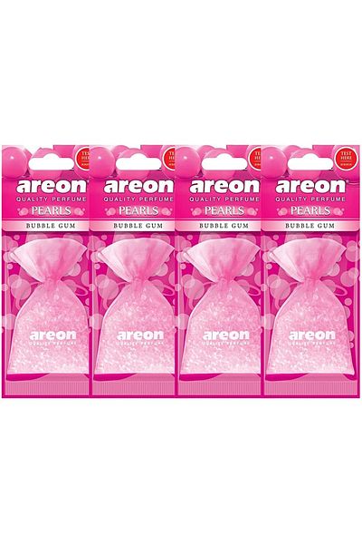 Areon Pack Of 4 Air Freshener Pearls Bubble Gum