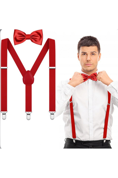 MFS Yetişkin papyon pantolon askısı