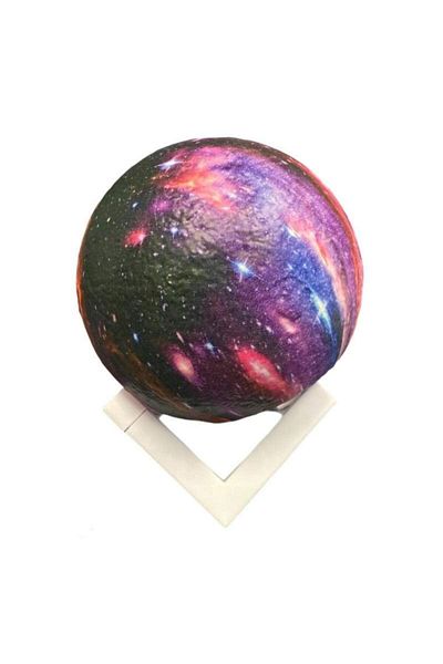 SIKS ® decorative lamp model Universe with plastic stand, for children's room, bedroom, 13 cm