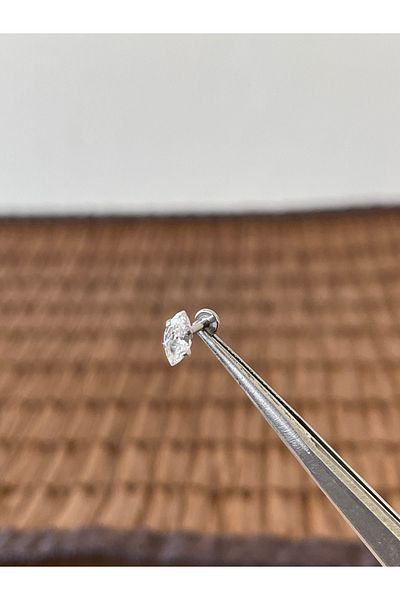 Rupen Kraft 316 L Surgical Steel Marquise Cut Lip Helix Tragus Cartilage Piercing