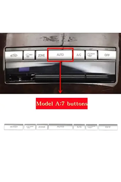 kaytaz Mercedes W212 Air Conditioning Keys Plated Chrome 7 Key Model