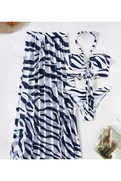 G&H UNDERWEAR Σετ μπικίνι Amazon Zebra Dark Navy Blue