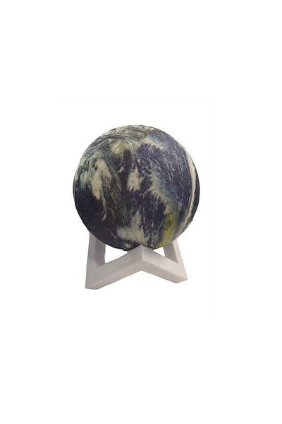 SIKS ® decorative lamp Terra model with plastic stand, for children's room, bedroom, office, 13 cm