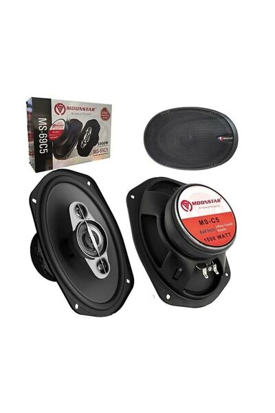 Moonstar MS-69C5 Oval Oto Hoparlör 1000W Kapaklı (2 Adet)