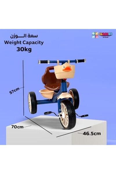 ALBADER Ride On Tricycles, Toddler Tricycle With Carton Design, Kids Trikes for 2-6