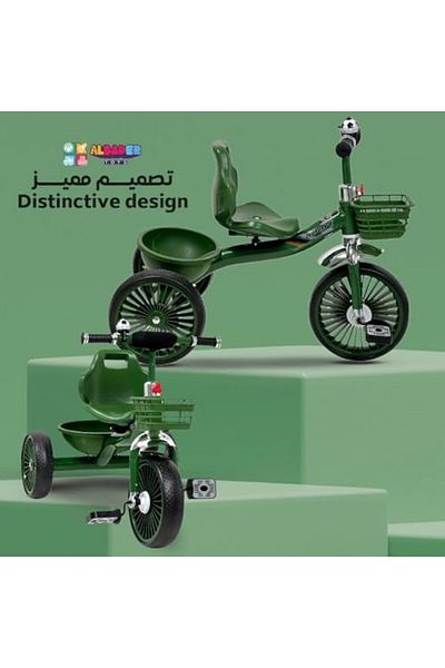ALBADER Kids Balance Bike, Three Wheel Tricycle For Toddlers, Ride On Toy For Kids