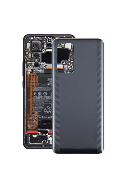 indirimplus Xiaomi Poco F5 Pro Arka Kapak Cam Pil Kapağı (Siyah)