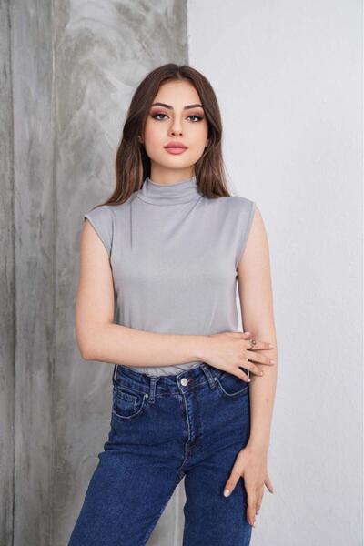 bykombincim Yarım Boğazlı Balıkçı Yaka VİSKON Kadın Atleti