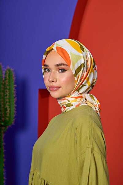 İpekhan Marrakech Συλλεκτικό Μαλακό Κασκόλ Amber Saffron 1206-11