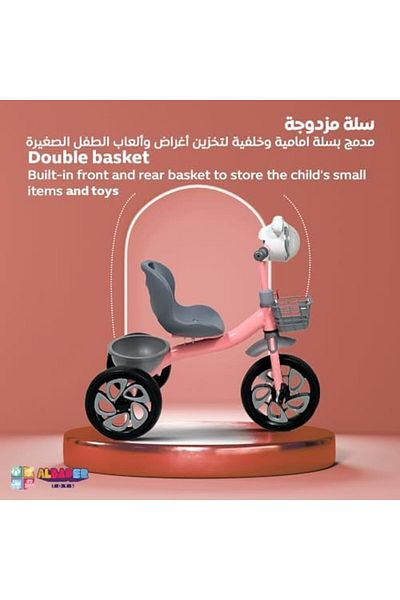ALBADER Balance Bike Kids, Toddler Tricycle, Cycle for Boys & Girls, Indoor & Outdoor Tricycle