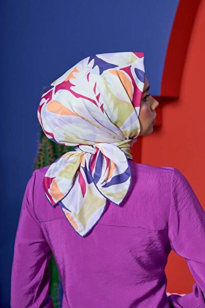 İpekhan Marrakech Συλλεκτικό Μαλακό Κασκόλ Λιλά Σκούρο Ροζ 1206-03