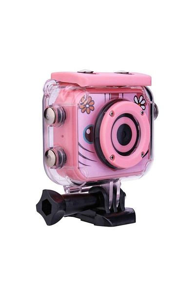 SIKS Cameră video sport, jocuri incluse, cameră digitală subacvatică pentru copii, 2.0", husă inclusă