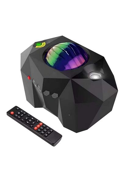 SIKS Night Light For Kids, Galaxy Projector, Projection Mode Change, With Remote Control, Black