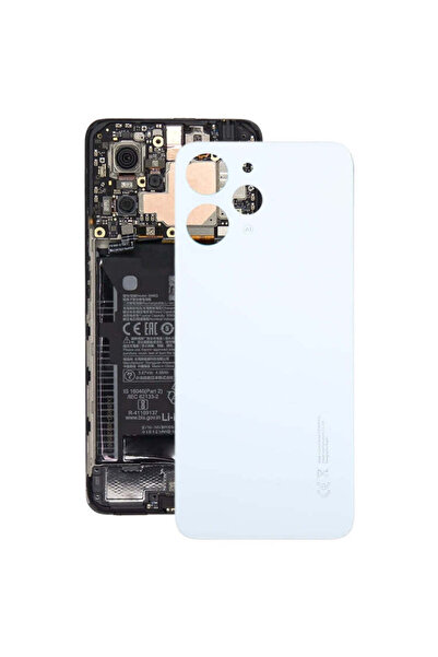 indirimplus Xiaomi Redmi 12 4G Arka Kapak Cam Pil Kapağı (Beyaz)