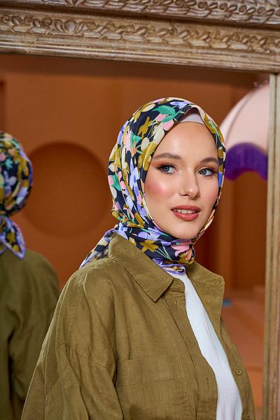 İpekhan Μαλακό κασκόλ Marrakech Collection Μωβ Χρυσό 1200-12