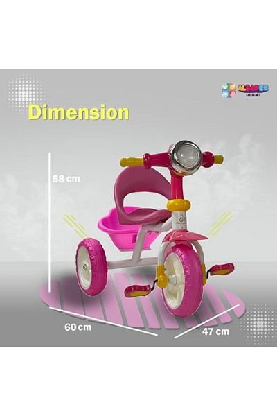 ALBADER Tricycle For Kids, Tricycle For Toddlers With Sounds and Lights Efficts, Kids Balance Bike
