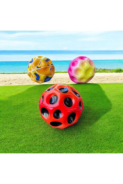 Gök Sports 3 Pieces Bouncing Ball Galaxyball Monball Space Ball Moon Ball Galaxy Monball