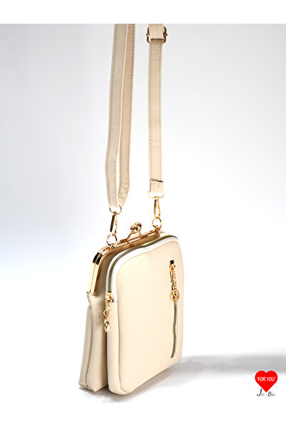 JARA Bag Geantă portofel Paris cu 3 compartimente, rezistentă la apă, cu suport pentru telefon