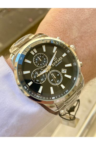 Reward Men's Wrist Watch Waterproof Steel Band Bracelet Gift